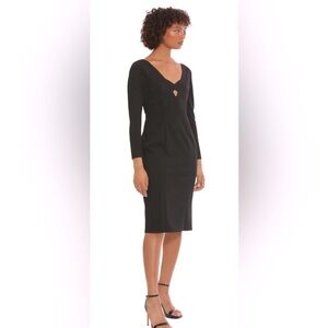 Donna Morgan Darra Dress, Black, Size 2